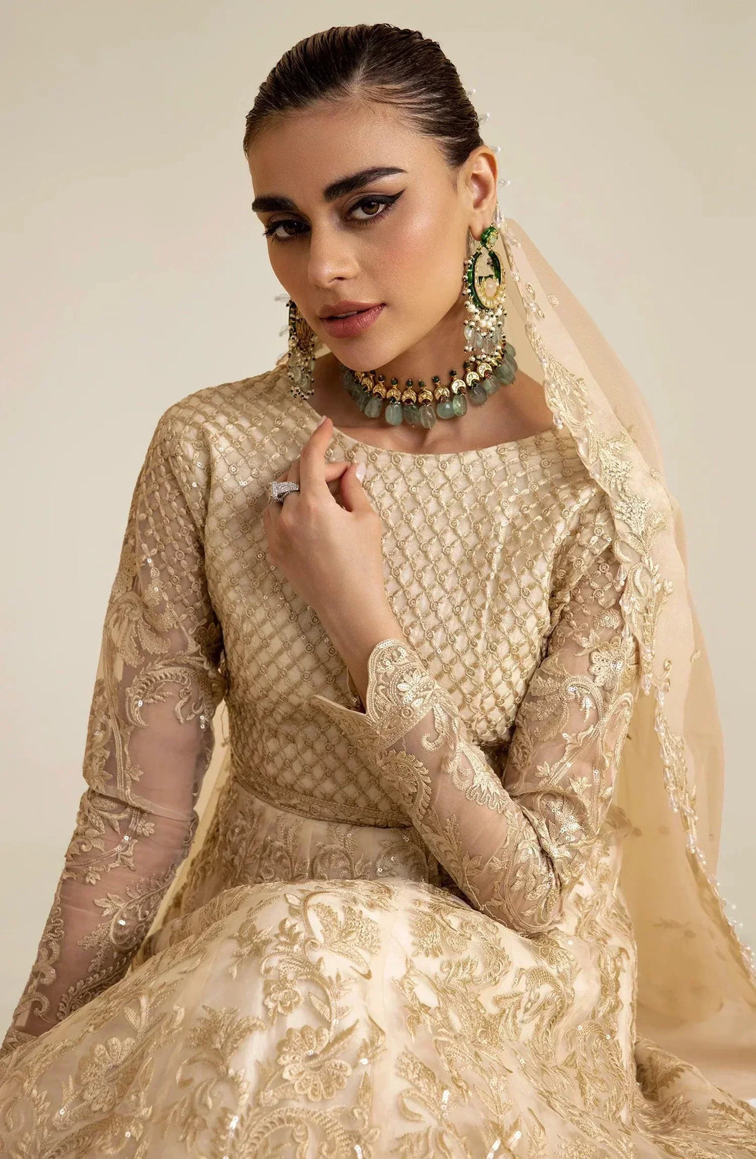 Maryum N Maria | The Brides 23 | Shroom (MS23-538) by Designer Maryum N Maria - House of Maryam - Pakistani Designer Ethnic Wear in {{ shop.shopifyCountryName }}