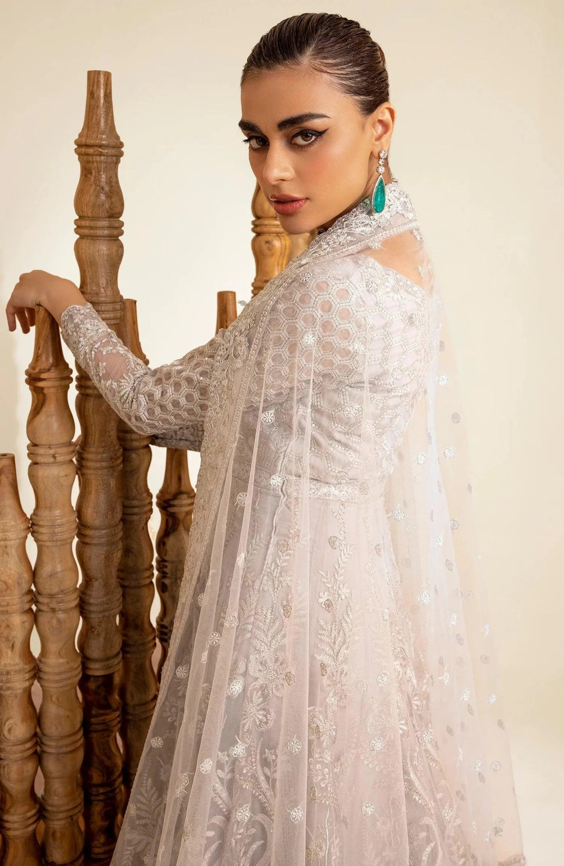 Maryum N Maria | The Brides 23 | Silver Thorn (MS23-535) by Designer Maryum N Maria - House of Maryam - Pakistani Designer Ethnic Wear in {{ shop.shopifyCountryName }}