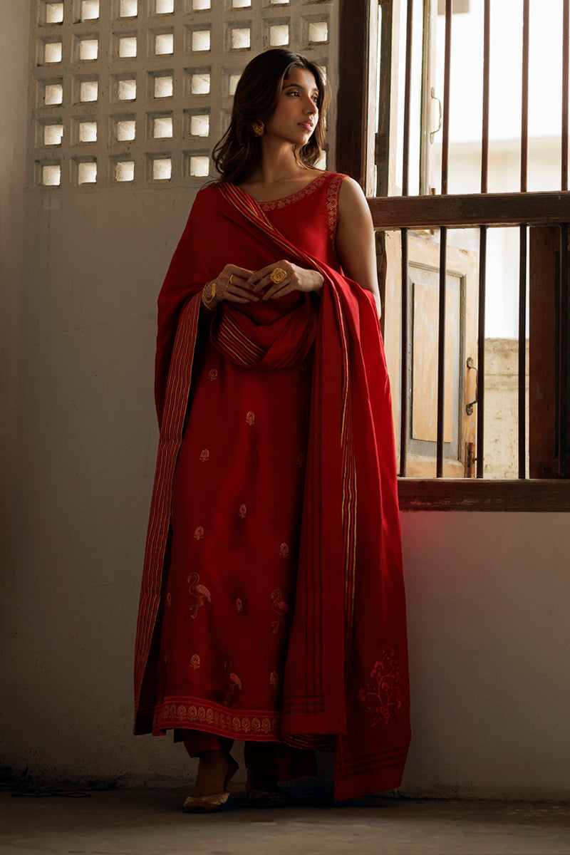 The Pink Tree Company | Yaadish Bakhair | Red Wine -  The Pink Tree Company Ladies Clothes - Original Designer Dress - House of Maryam
