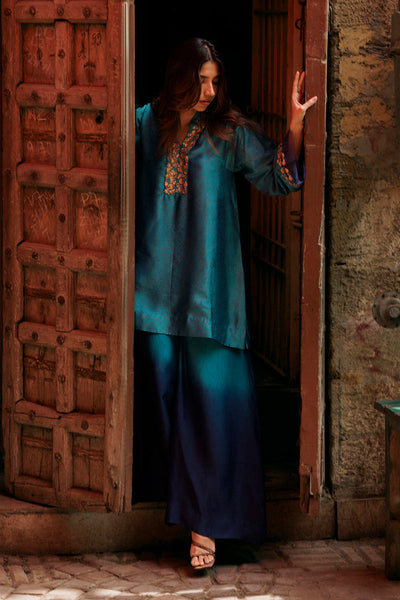 The Pink Tree Company | Yaadish Bakhair | Aab-e-Neel -  The Pink Tree Company Ladies Clothes - Original Designer Dress - House of Maryam