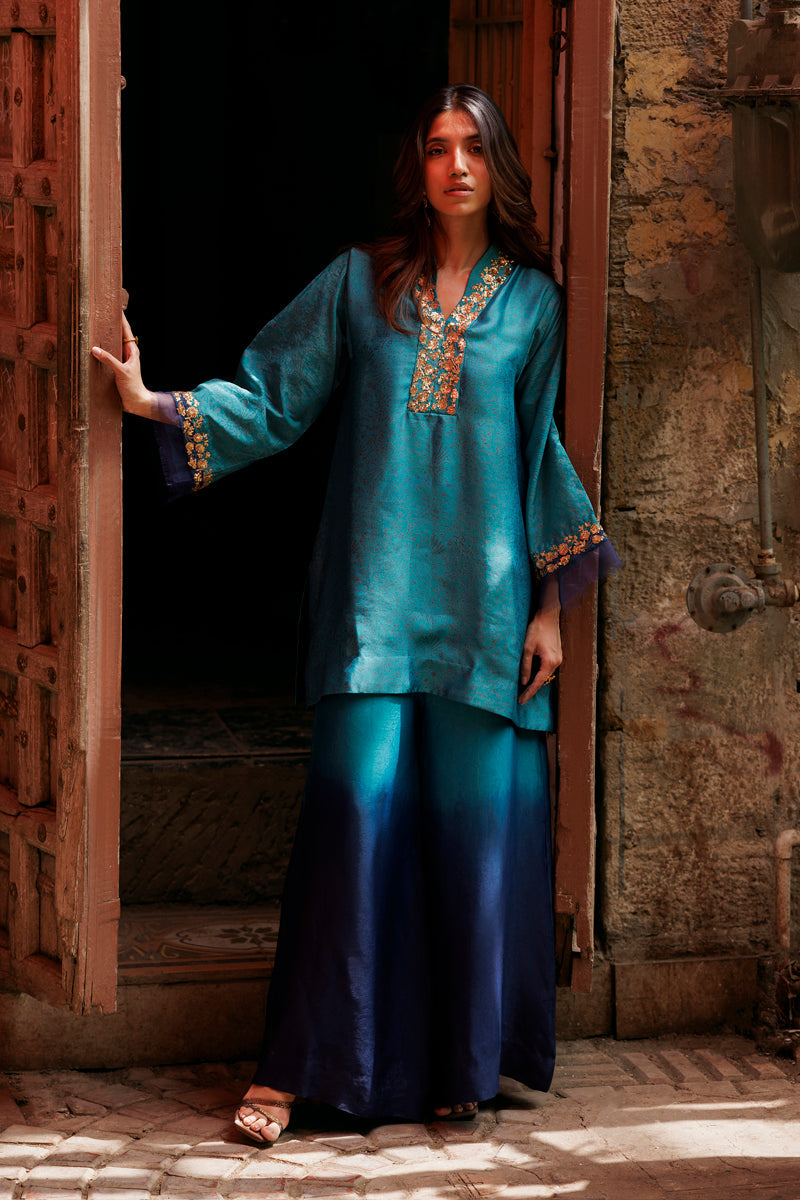 The Pink Tree Company | Yaadish Bakhair | Aab-e-Neel -  The Pink Tree Company Ladies Clothes - Original Designer Dress - House of Maryam