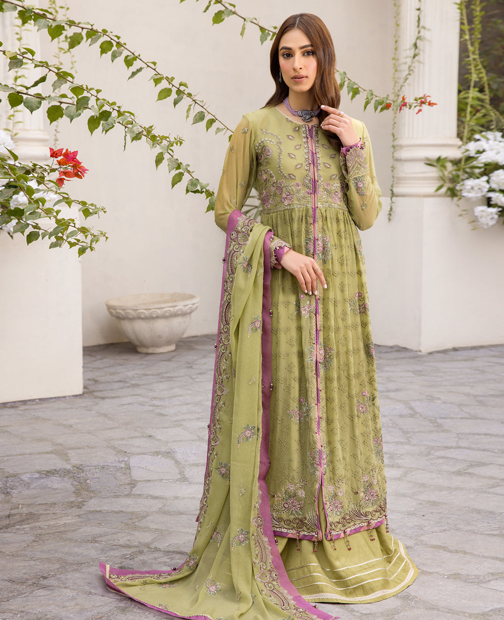 Xenia Formals | Raahi Luxury Formals | FUSEELAH by Designer Xenia Formals - House of Maryam - Pakistani Designer Ethnic Wear in {{ shop.shopifyCountryName }}