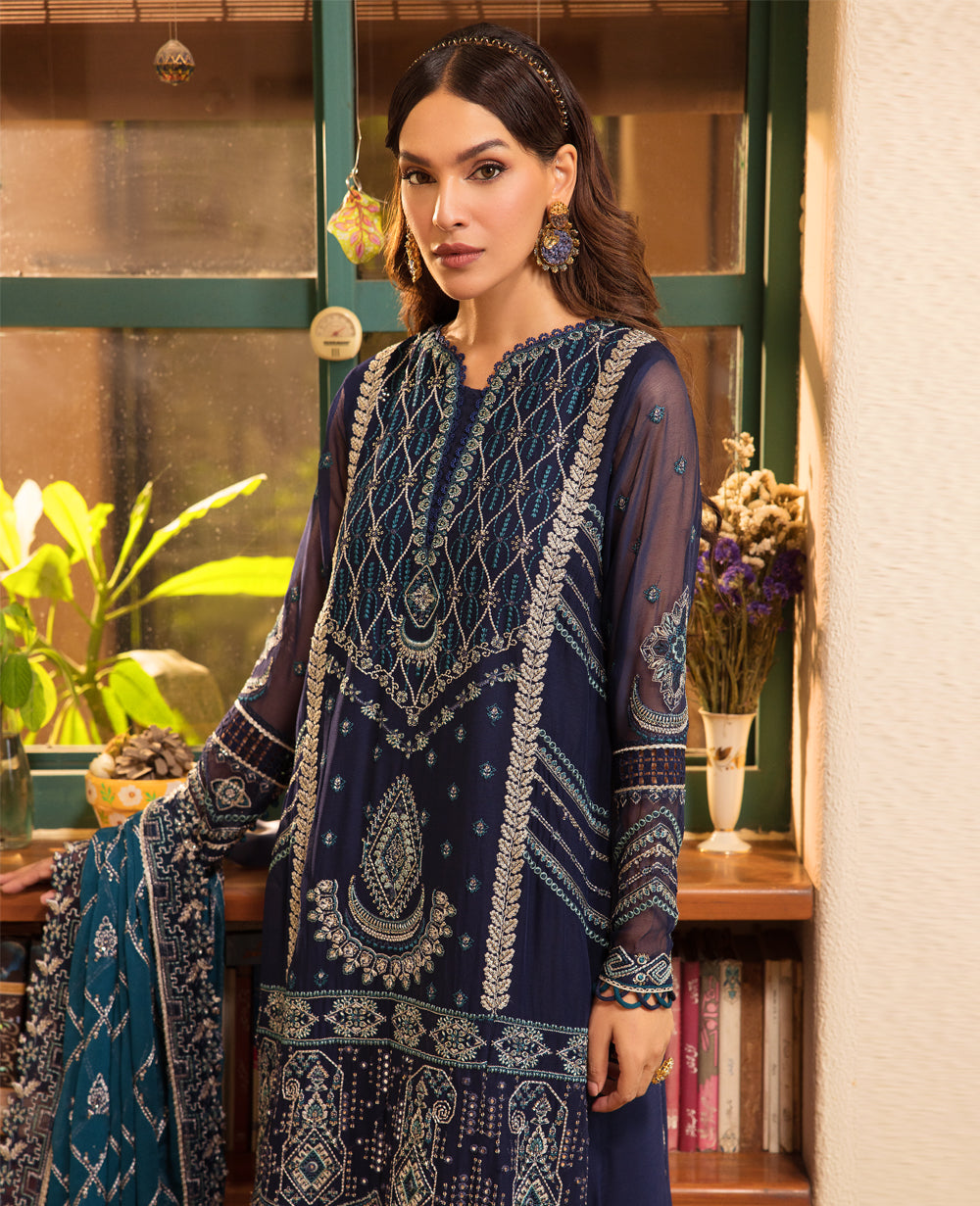 Xenia Formals | Raahi Luxury Formals | CELESTE by Designer Xenia Formals - House of Maryam - Pakistani Designer Ethnic Wear in {{ shop.shopifyCountryName }}