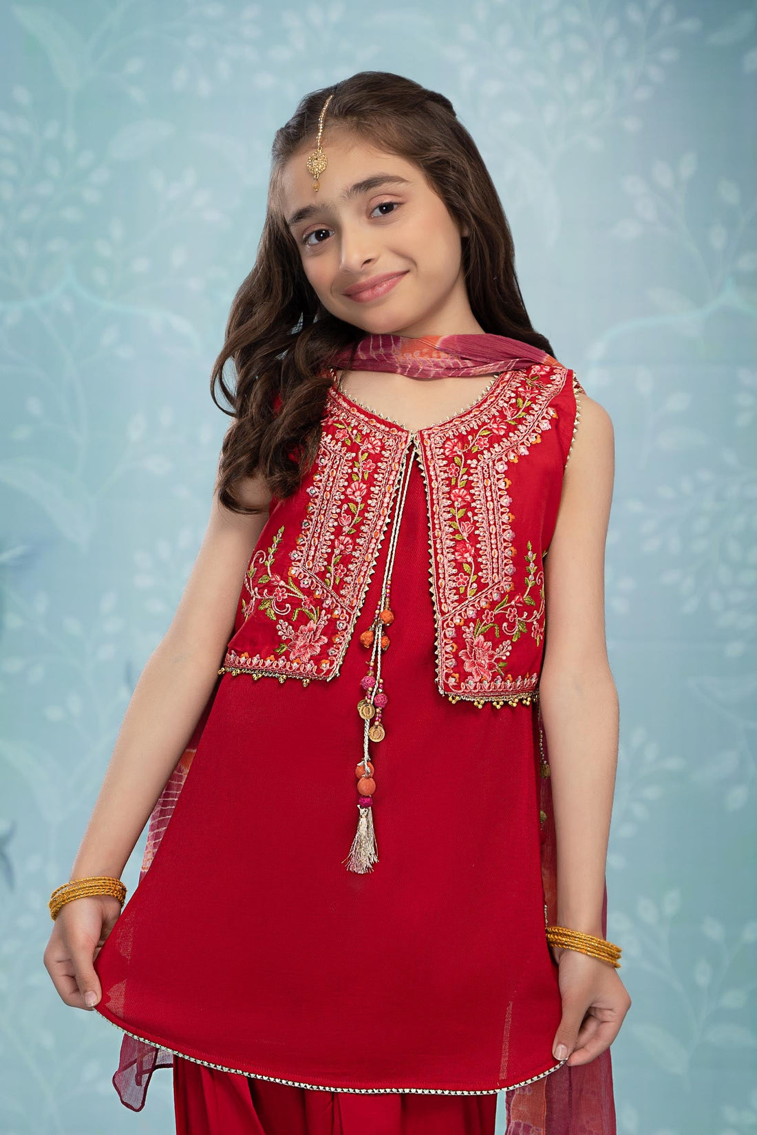 Maria B | Girls | MKD-EF23-06 (Maroon)