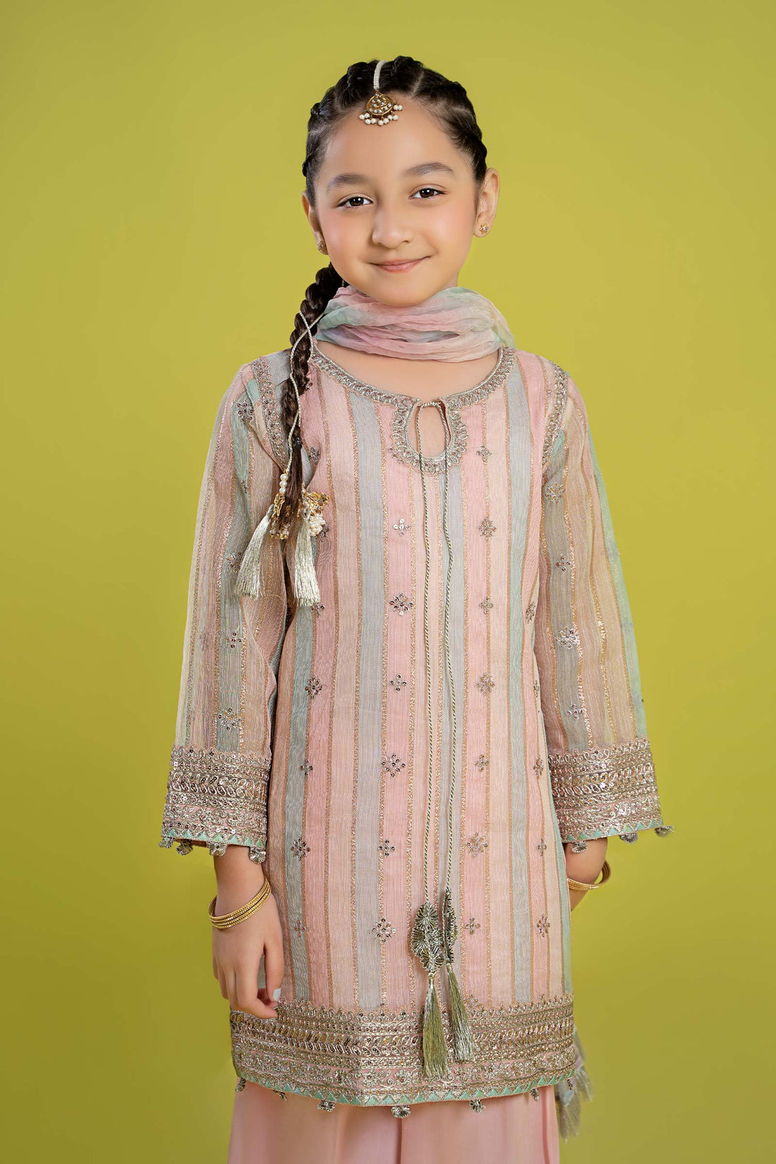 Maria B | 3 Piece Embroidered Yarn Dyed Suit | MKS-EF24-32