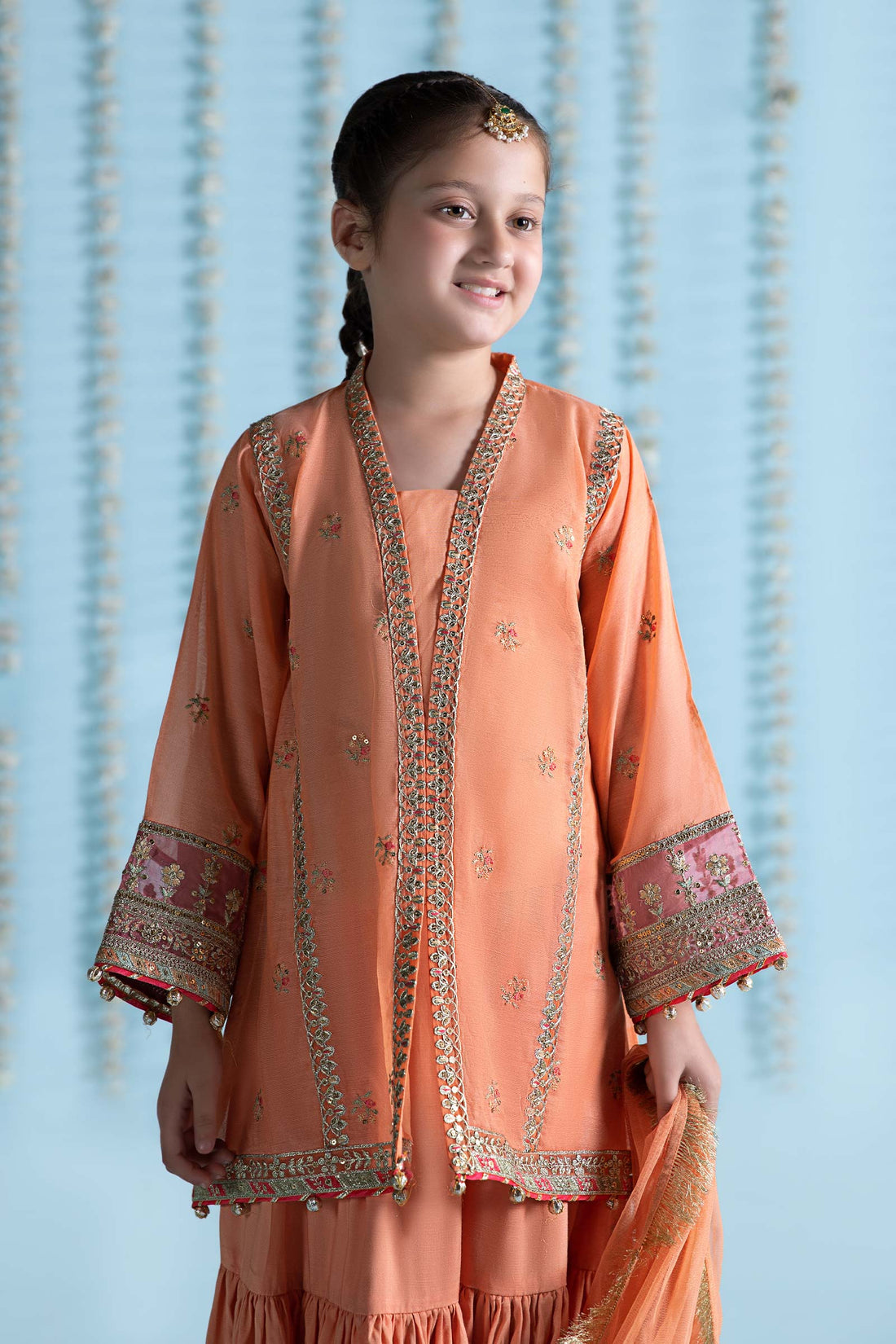 Maria B | 3 Piece Embroidered Paper Cotton Suit | MKS-EA24-04