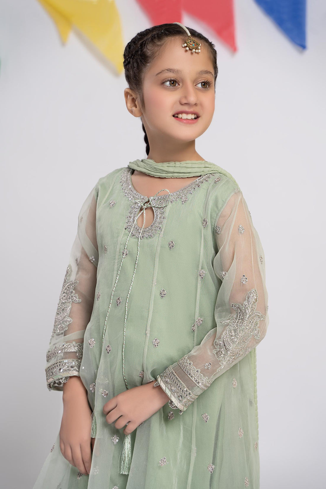 Maria B | 3 Piece Embroidered Organza Suit | MKS-EF24-15