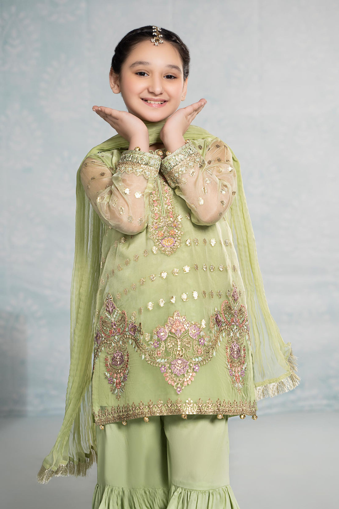 Maria B | 3 Piece Embroidered Organza Suit | MKS-EF24-45