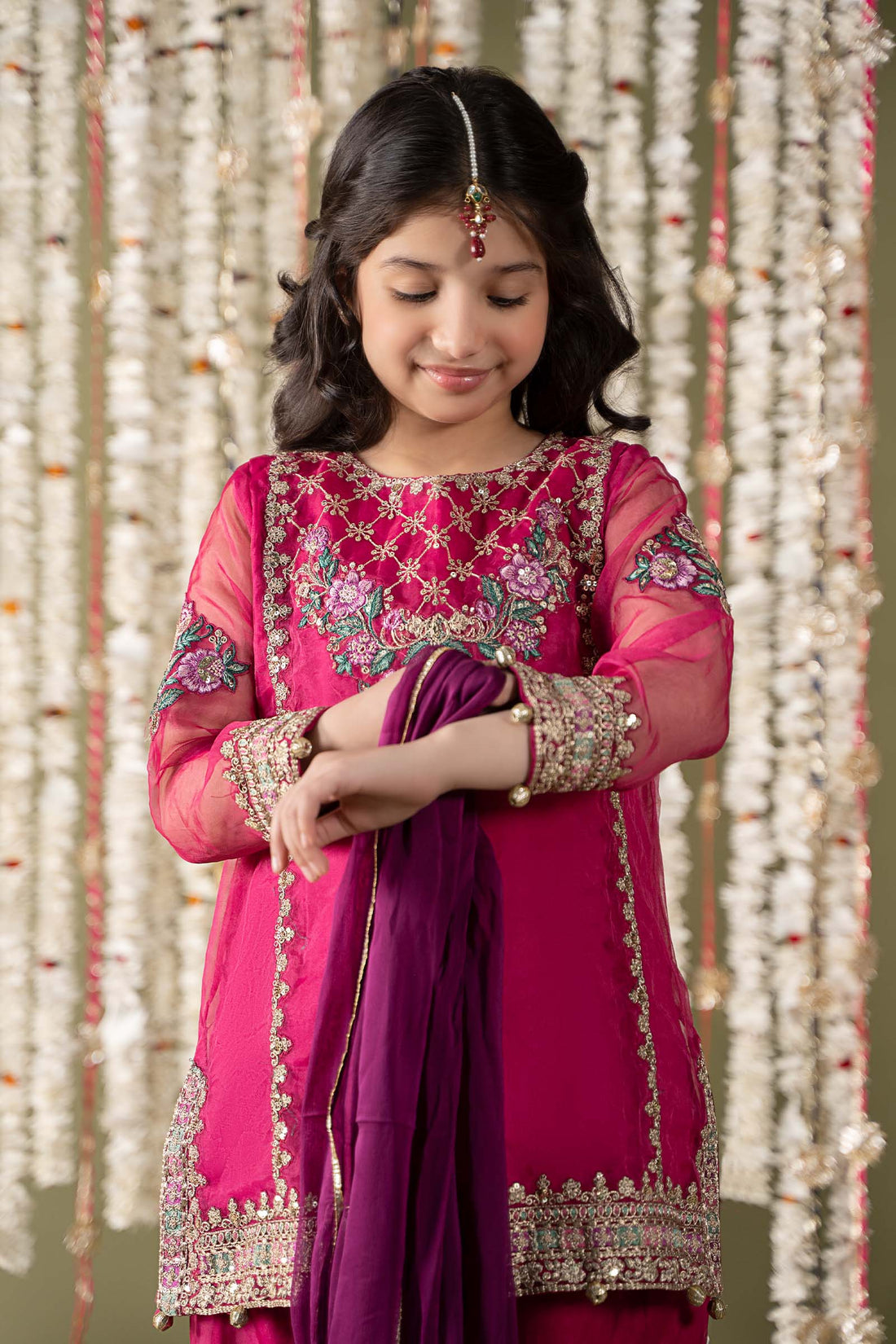 Maria B | 3 Piece Embroidered Organza Suit | MKS-EF25-16