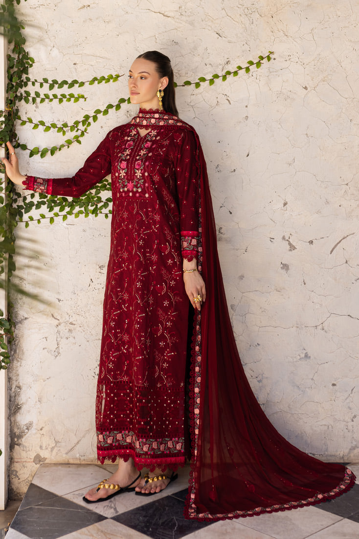 Marjjan | Ruhi Lawn | MLL-03 A -  Marjjan Ladies Clothes - Original Designer Dress - House of Maryam