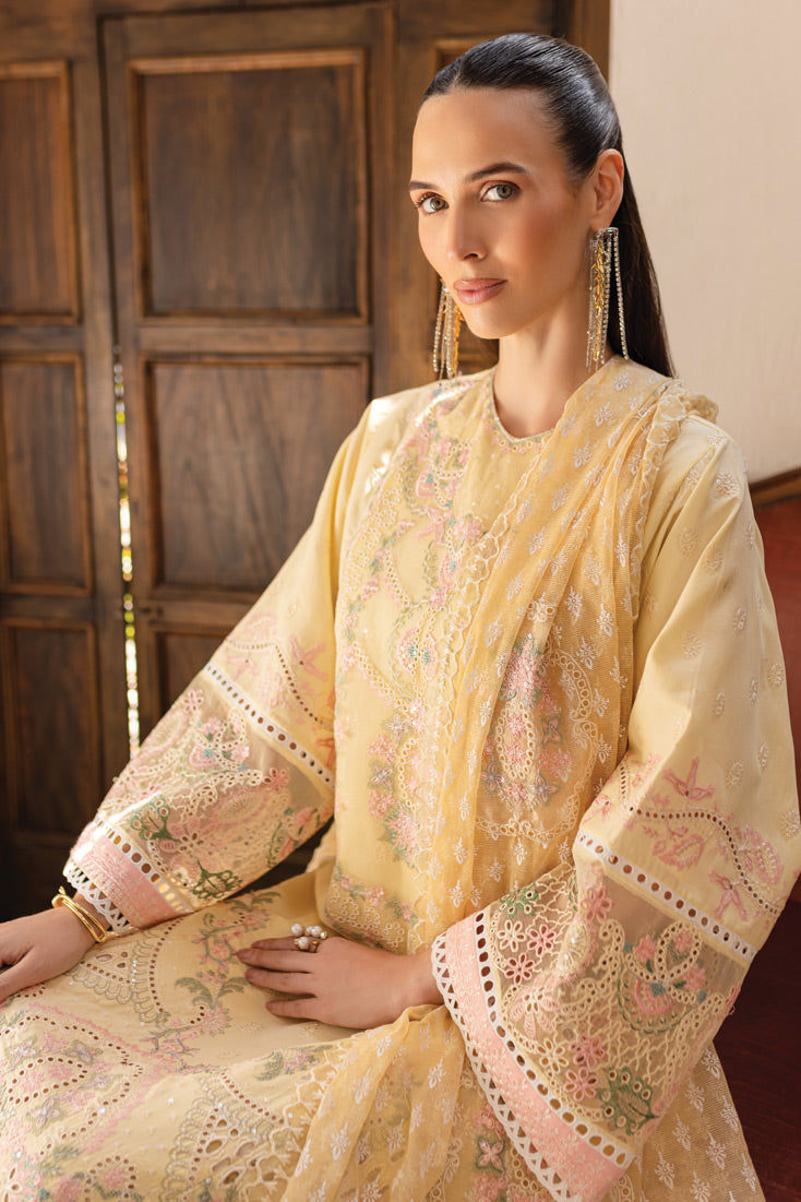 Marjjan | Ruhi Lawn | MLL-05 A -  Marjjan Ladies Clothes - Original Designer Dress - House of Maryam