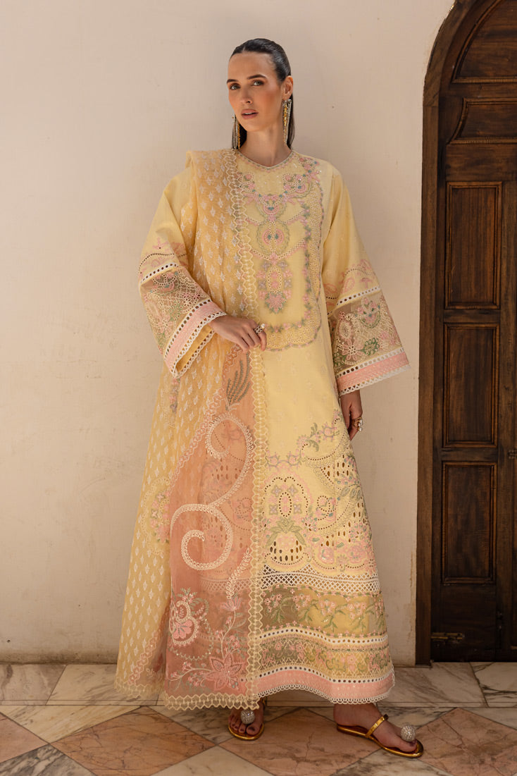 Marjjan | Ruhi Lawn | MLL-05 A -  Marjjan Ladies Clothes - Original Designer Dress - House of Maryam