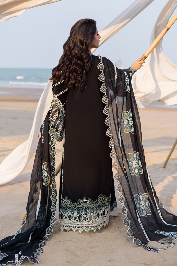 Marjjan | Mavi Lawn | MLL-19 B (BLACK) -  Marjjan Ladies Clothes - Original Designer Dress - House of Maryam