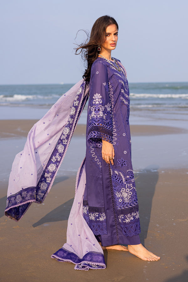 Marjjan | Mavi Lawn | MLL-22 A (PURPLE) -  Marjjan Ladies Clothes - Original Designer Dress - House of Maryam