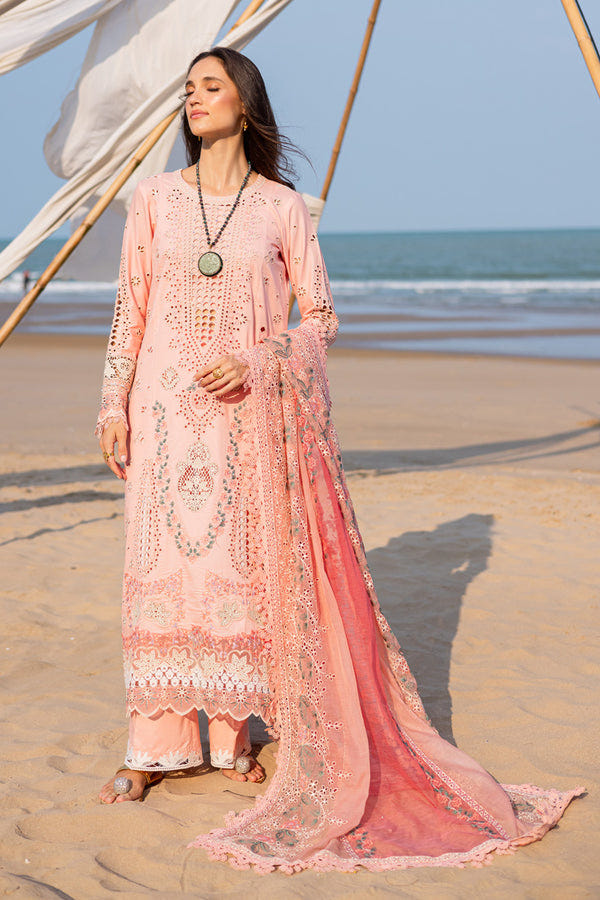 Marjjan | Mavi Lawn | MLL-24 A (PEACH) -  Marjjan Ladies Clothes - Original Designer Dress - House of Maryam