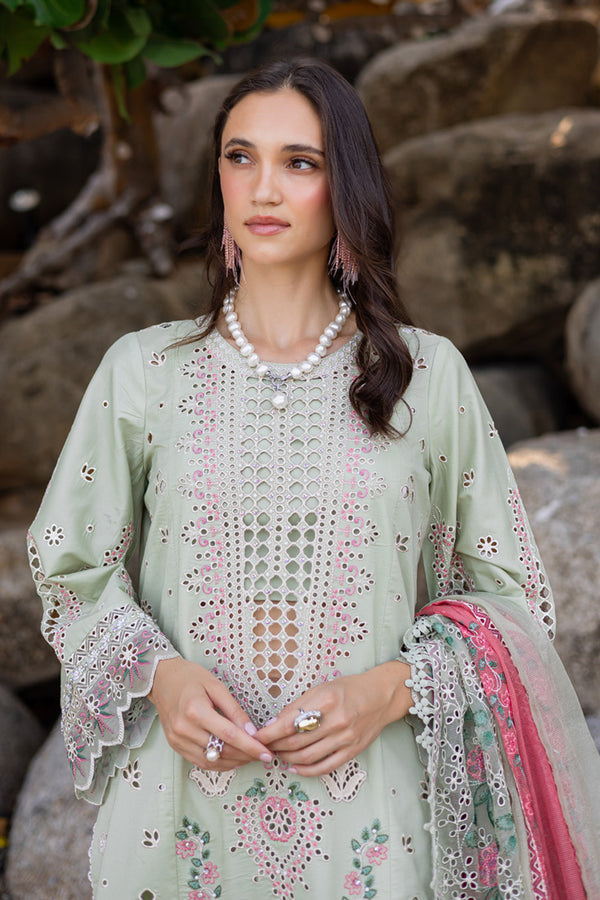 Marjjan | Mavi Lawn | MLL-24 B (PASTEL GREEN) -  Marjjan Ladies Clothes - Original Designer Dress - House of Maryam