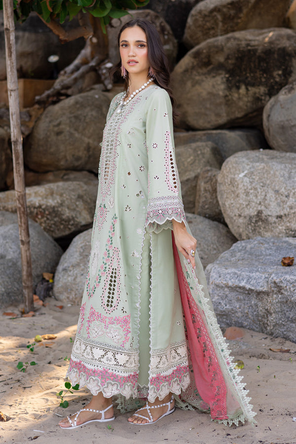Marjjan | Mavi Lawn | MLL-24 B (PASTEL GREEN) -  Marjjan Ladies Clothes - Original Designer Dress - House of Maryam