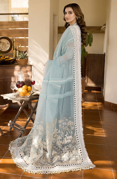 Maryum N Maria | Luxury Collection | MLRD-073 Iced Aqua -  Maryam N Maria Ladies Clothes - Original Designer Dress - House of Maryam