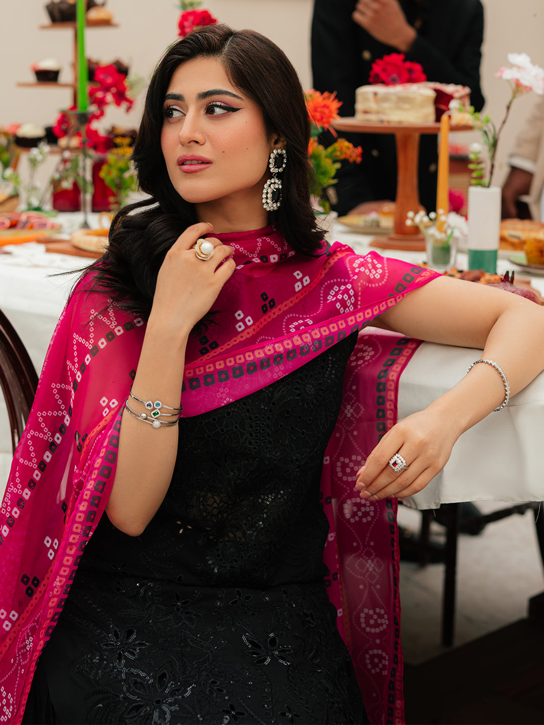 Mahnur | Allenura Luxury Lawn 24 | MOCHA -  Mahnur Luxury - Original Designer Dress - House of Maryam