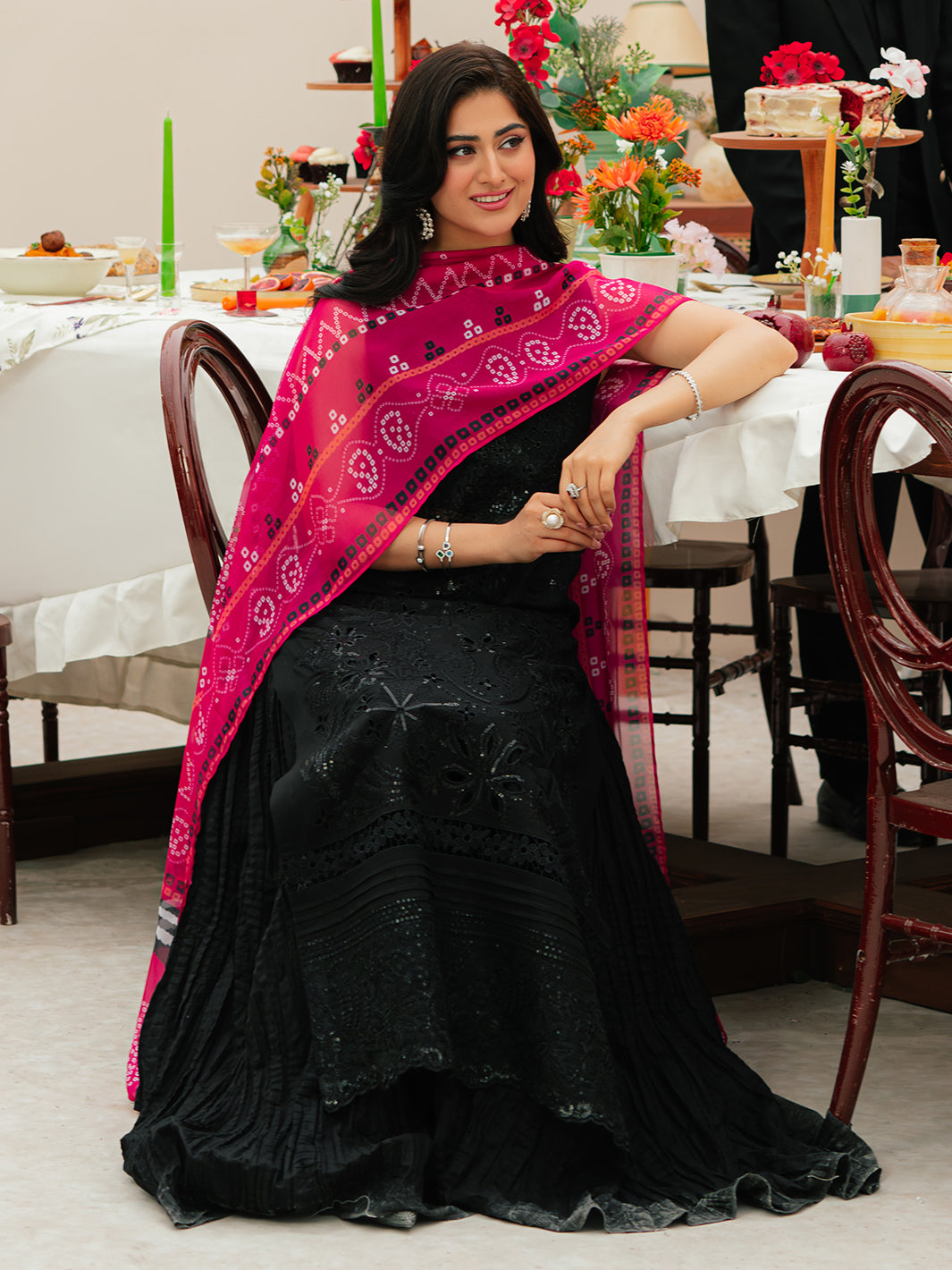 Mahnur | Allenura Luxury Lawn 24 | MOCHA -  Mahnur Luxury - Original Designer Dress - House of Maryam