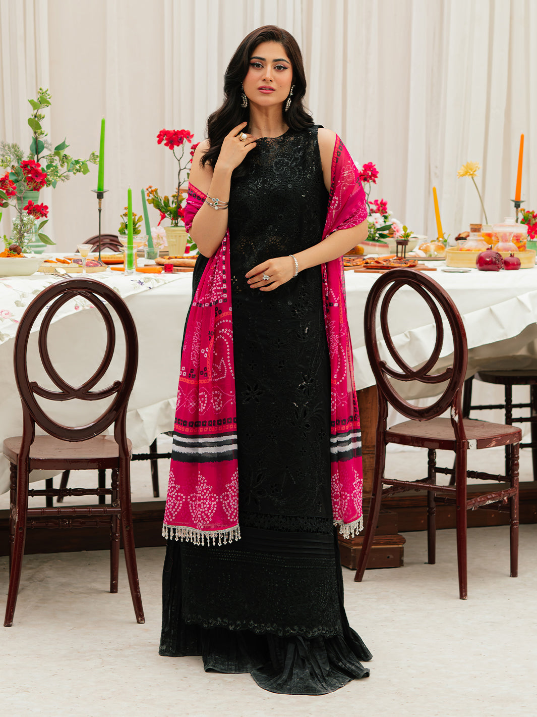 Mahnur | Allenura Luxury Lawn 24 | MOCHA -  Mahnur Luxury - Original Designer Dress - House of Maryam