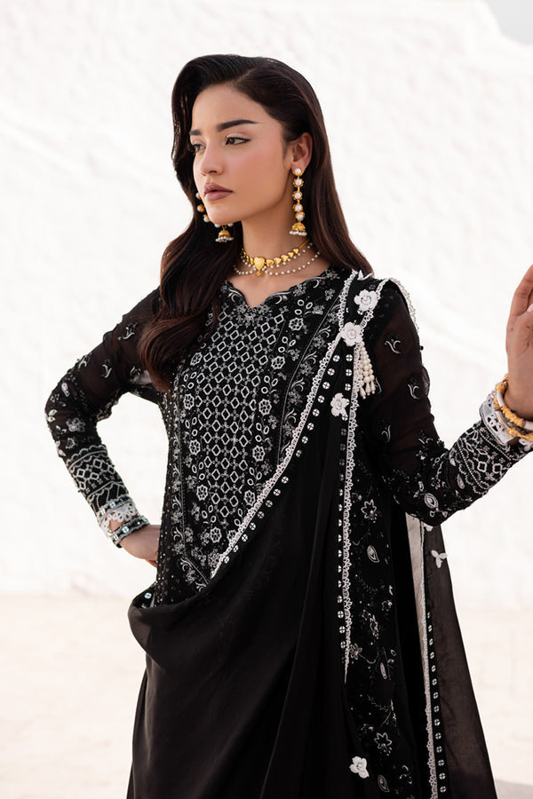 Marjjan | Elyna Lawn | REINA MP-44 (BLACK) -  Marjjan Ladies Clothes - Original Designer Dress - House of Maryam