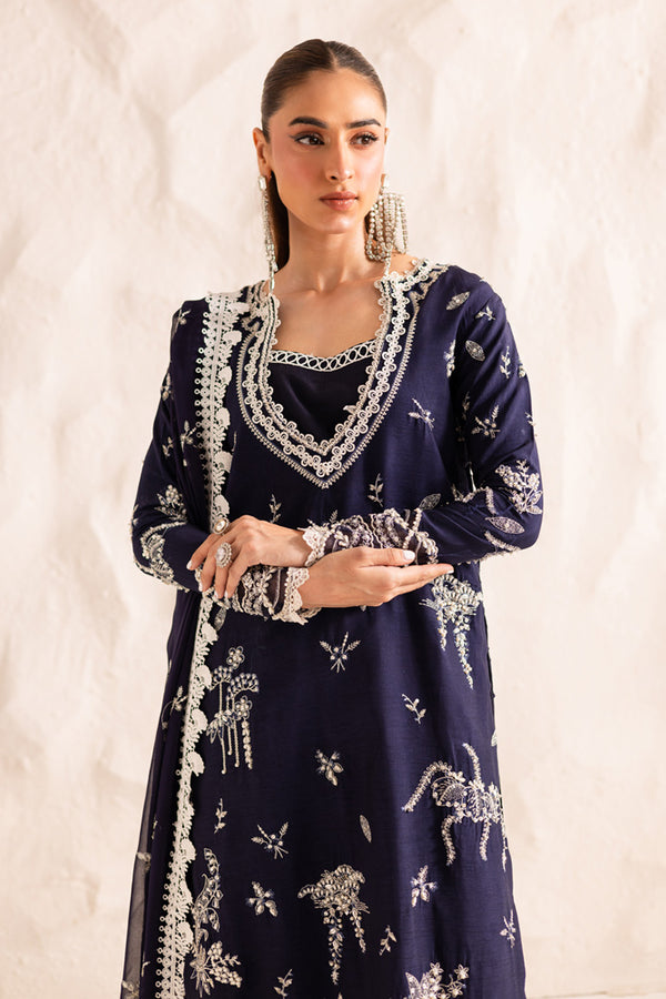 Marjjan | Elyna Lawn | IRINA MP-47 (NAVY BLUE) -  Marjjan Ladies Clothes - Original Designer Dress - House of Maryam