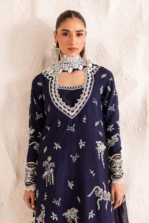 Marjjan | Elyna Lawn | IRINA MP-47 (NAVY BLUE) -  Marjjan Ladies Clothes - Original Designer Dress - House of Maryam