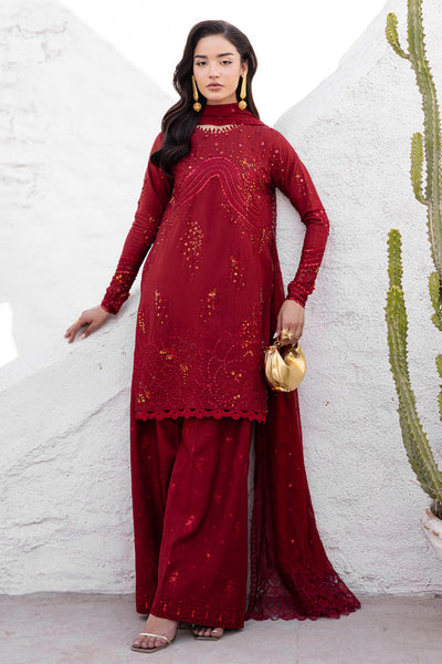 Marjjan | Elyna Lawn | SACRLET MP-48 (RED) -  Marjjan Ladies Clothes - Original Designer Dress - House of Maryam