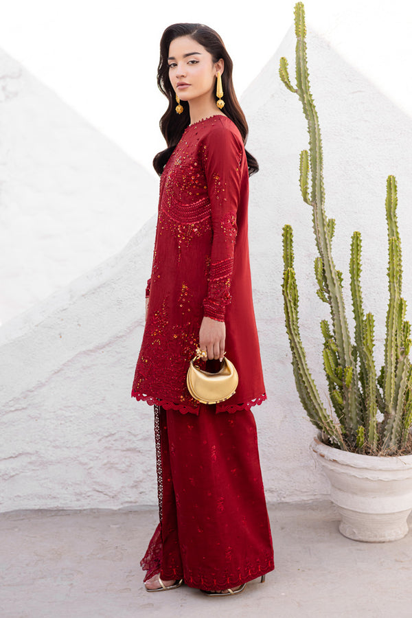 Marjjan | Elyna Lawn | SACRLET MP-48 (RED) -  Marjjan Ladies Clothes - Original Designer Dress - House of Maryam