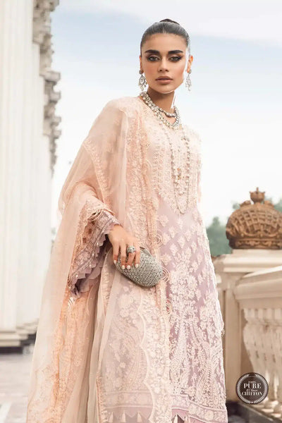 Maria B | Luxury Chiffon Collection | Lilac -  Maria B Formal - Original Designer Dress - House of Maryam