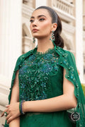 Maria B | Luxury Chiffon Collection | Emerald Green by Designer Maria B - House of Maryam - Pakistani Designer Ethnic Wear in {{ shop.shopifyCountryName }}