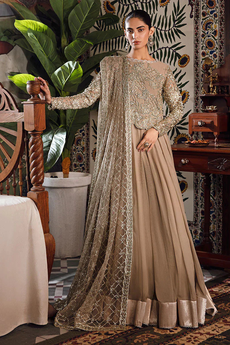 Mushq | Irha Kalidaar Chiffon Pret | HAZEL by Designer Mushq - House of Maryam - Pakistani Designer Ethnic Wear in {{ shop.shopifyCountryName }}