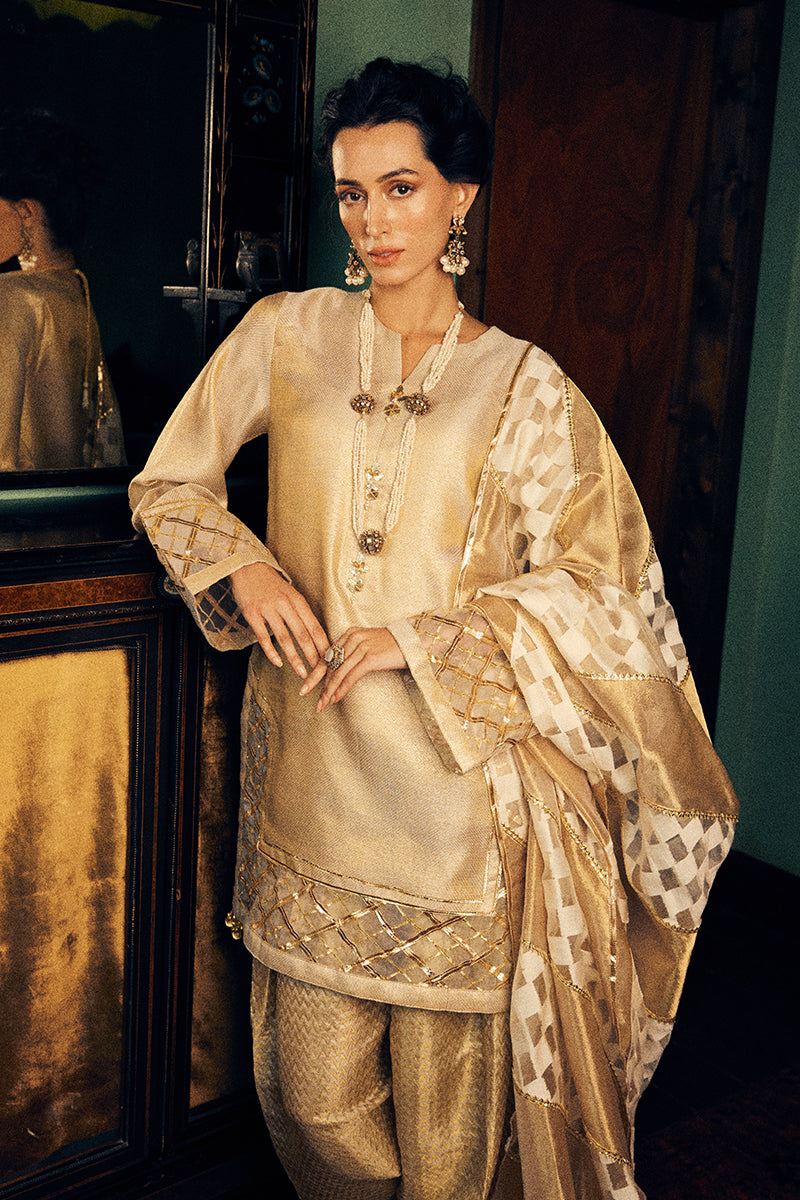 Mushq | Chandni Gota Love It | Basanti -  Mushq Ladies Clothes - Original Designer Dress - House of Maryam