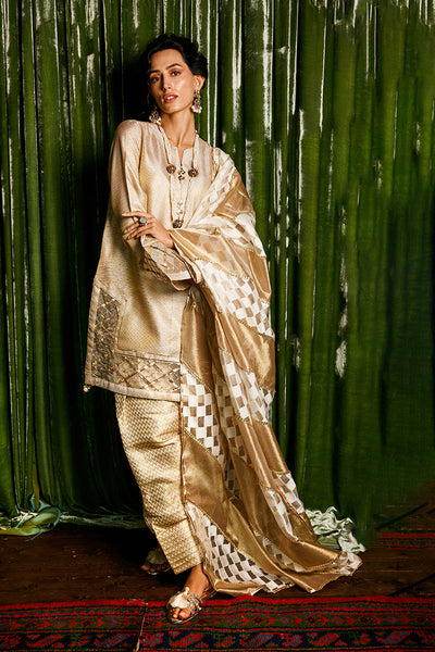Mushq | Chandni Gota Love It | Basanti -  Mushq Ladies Clothes - Original Designer Dress - House of Maryam