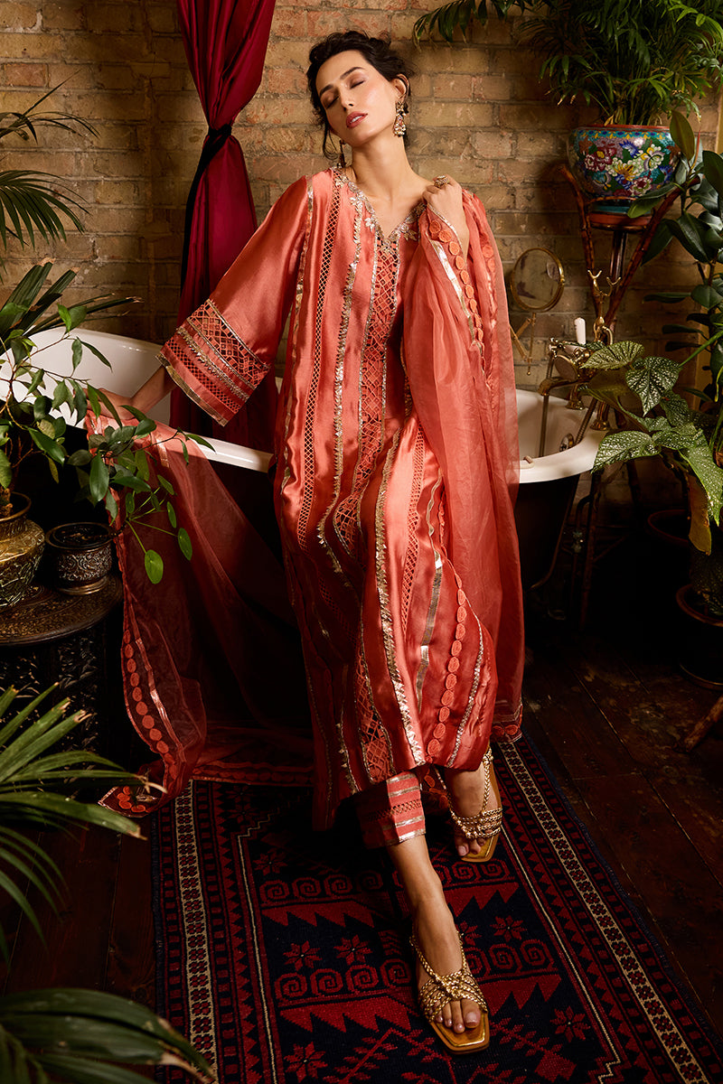 Mushq | Chandni Gota Love It | Rajputani Rani -  Mushq Ladies Clothes - Original Designer Dress - House of Maryam