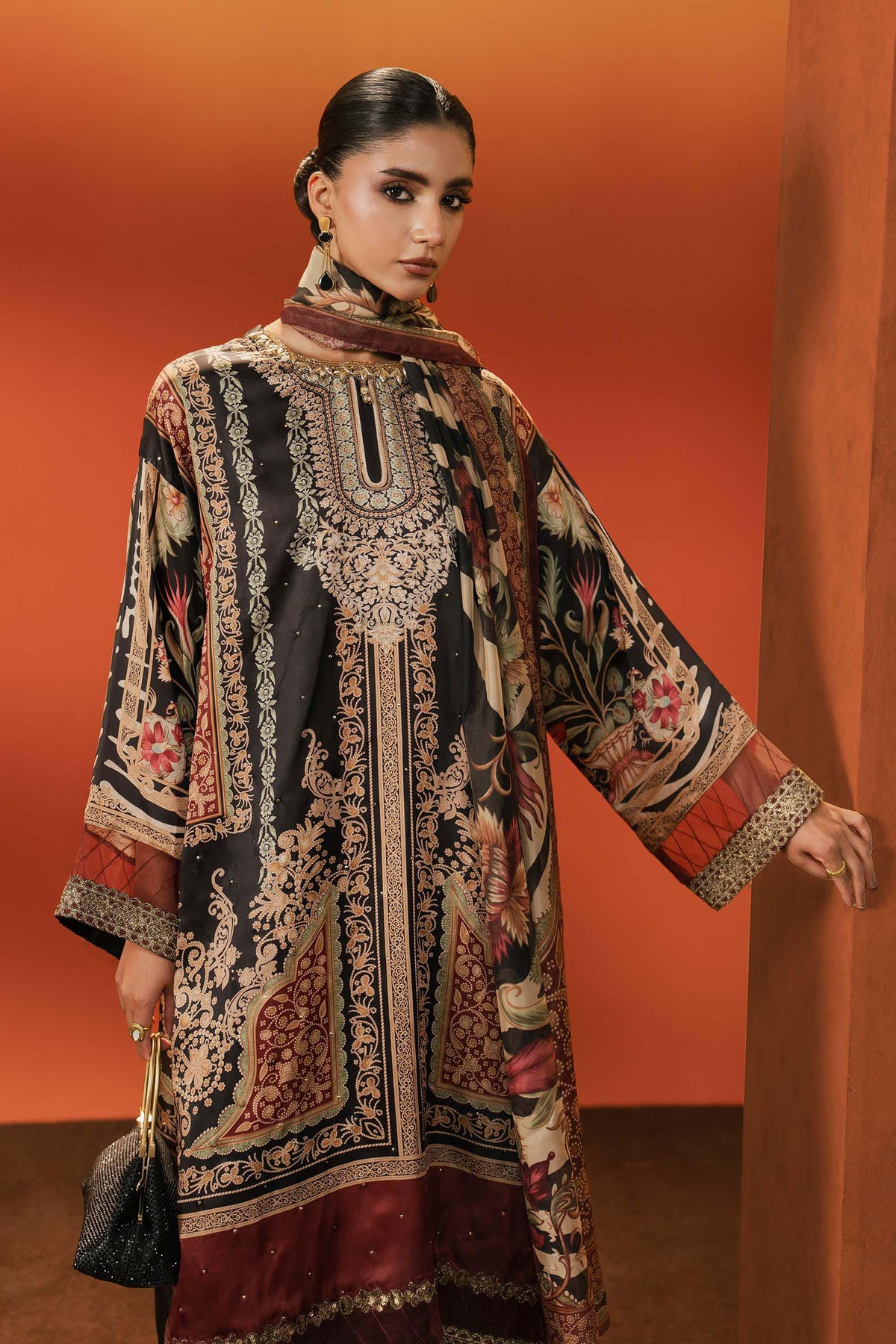 Maria B | Silk Prints '26 | MPS-EF26-02R1-Black-2