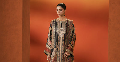 Maria B | Silk Prints '26 | MPS-EF26-02R1-Black