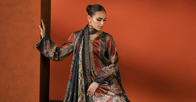 Maria B | Silk Prints | Satin Silk Suit SS-03