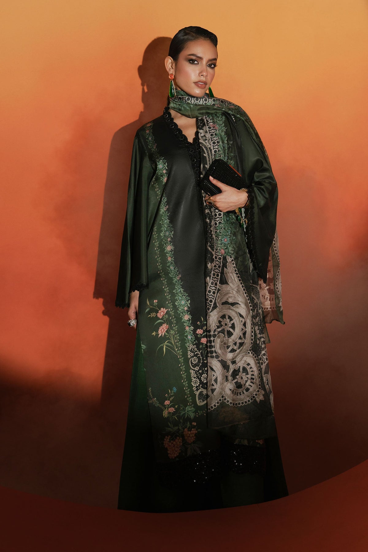Maria B | Silk Prints '26 | MPS-EF26-06R1-Green
