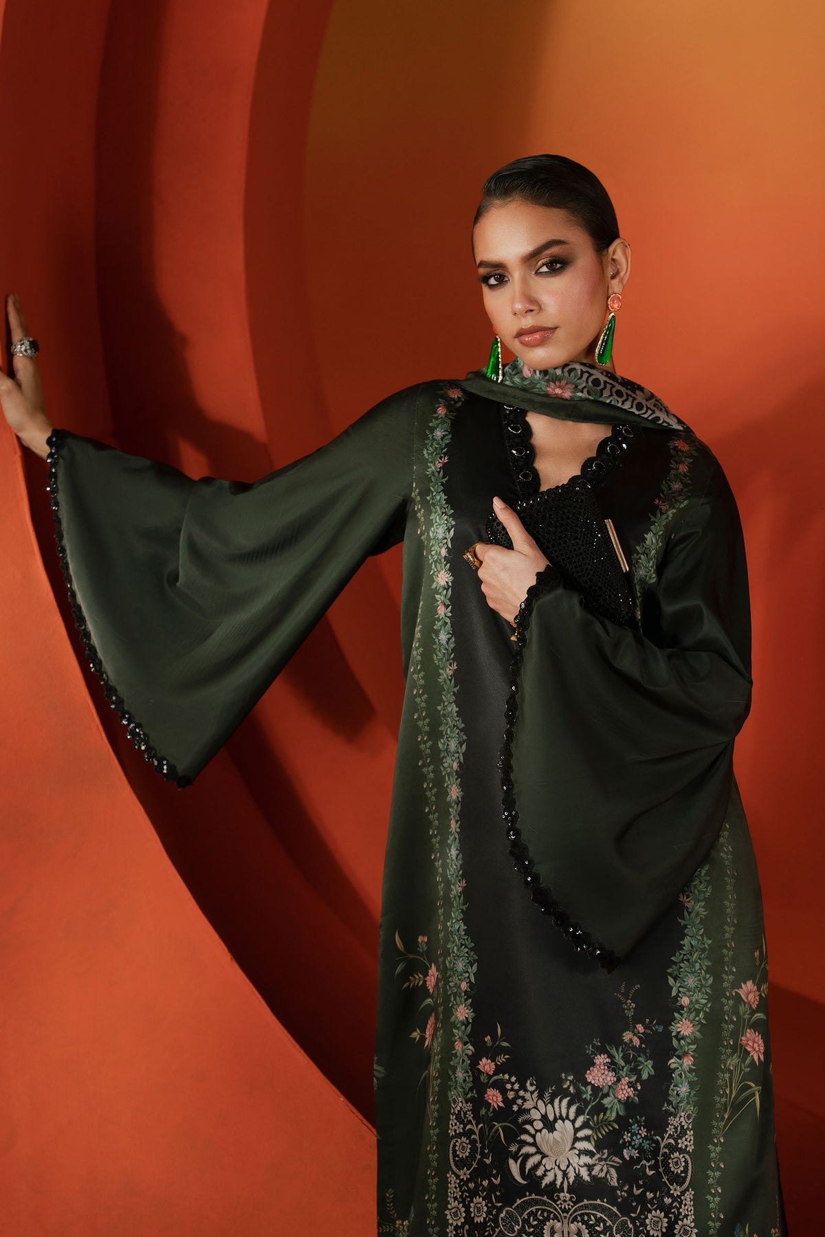 Maria B | Silk Prints '26 | MPS-EF26-06R1-Green-2