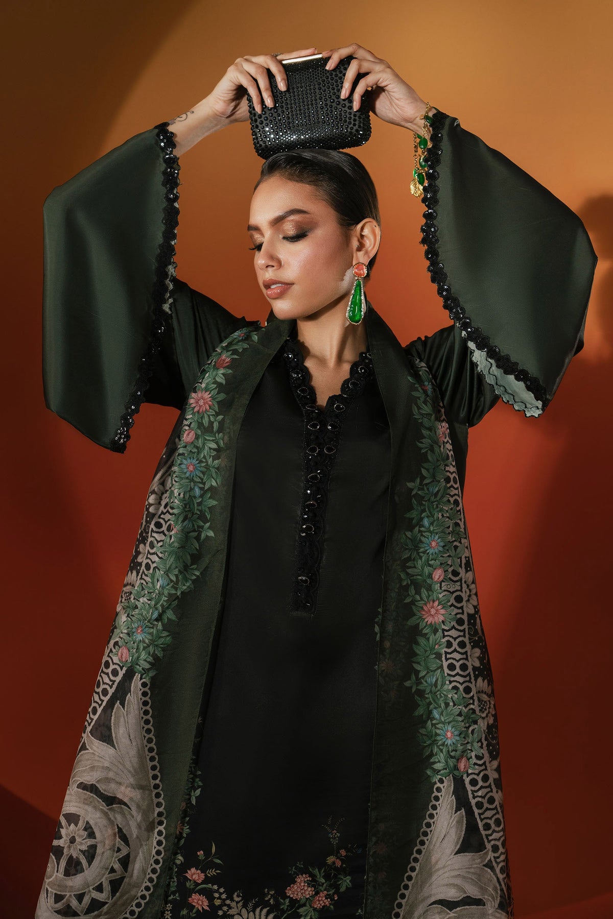 Maria B | Silk Prints '26 | MPS-EF26-06R1-Green-3