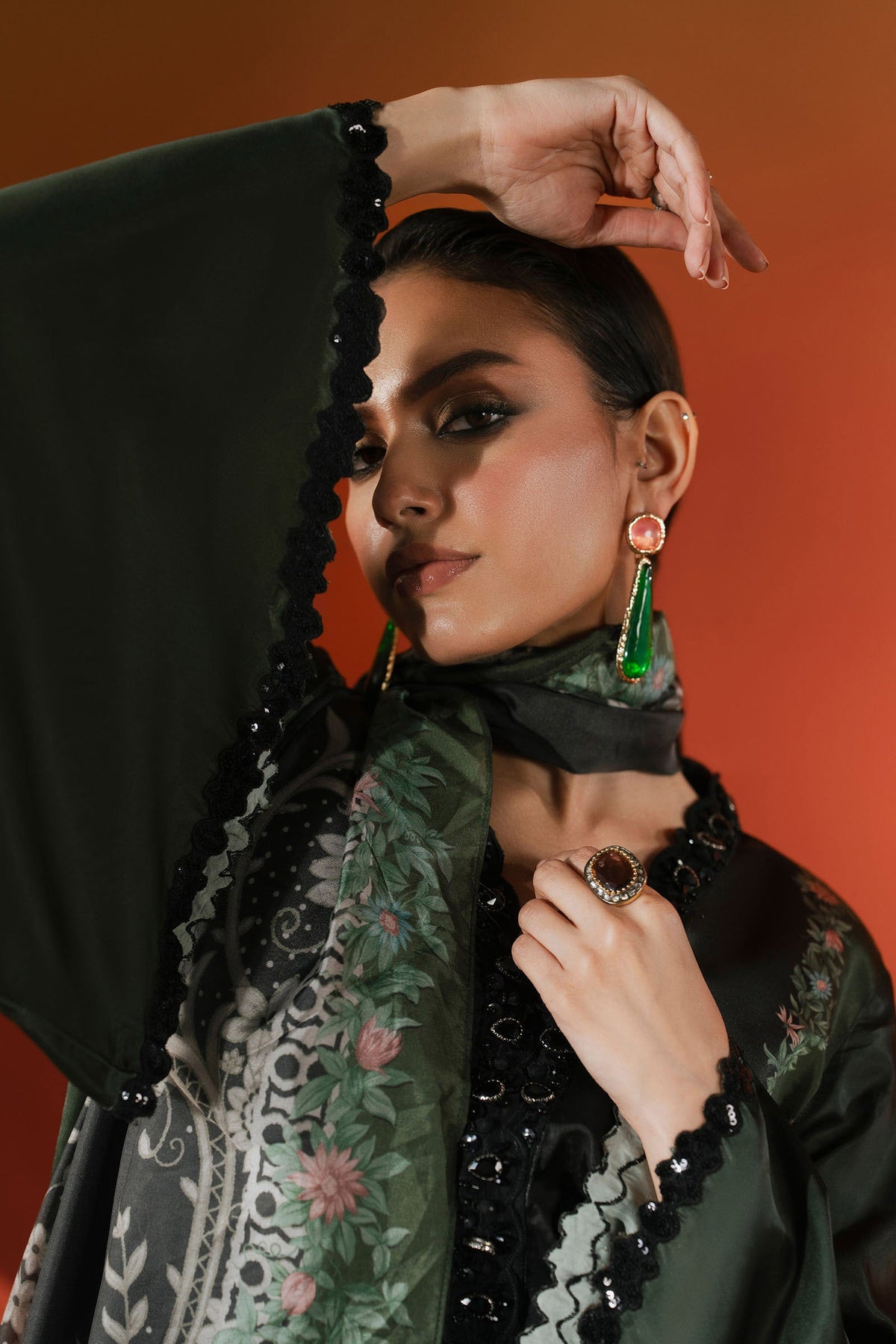Maria B | Silk Prints '26 | MPS-EF26-06R1-Green-5