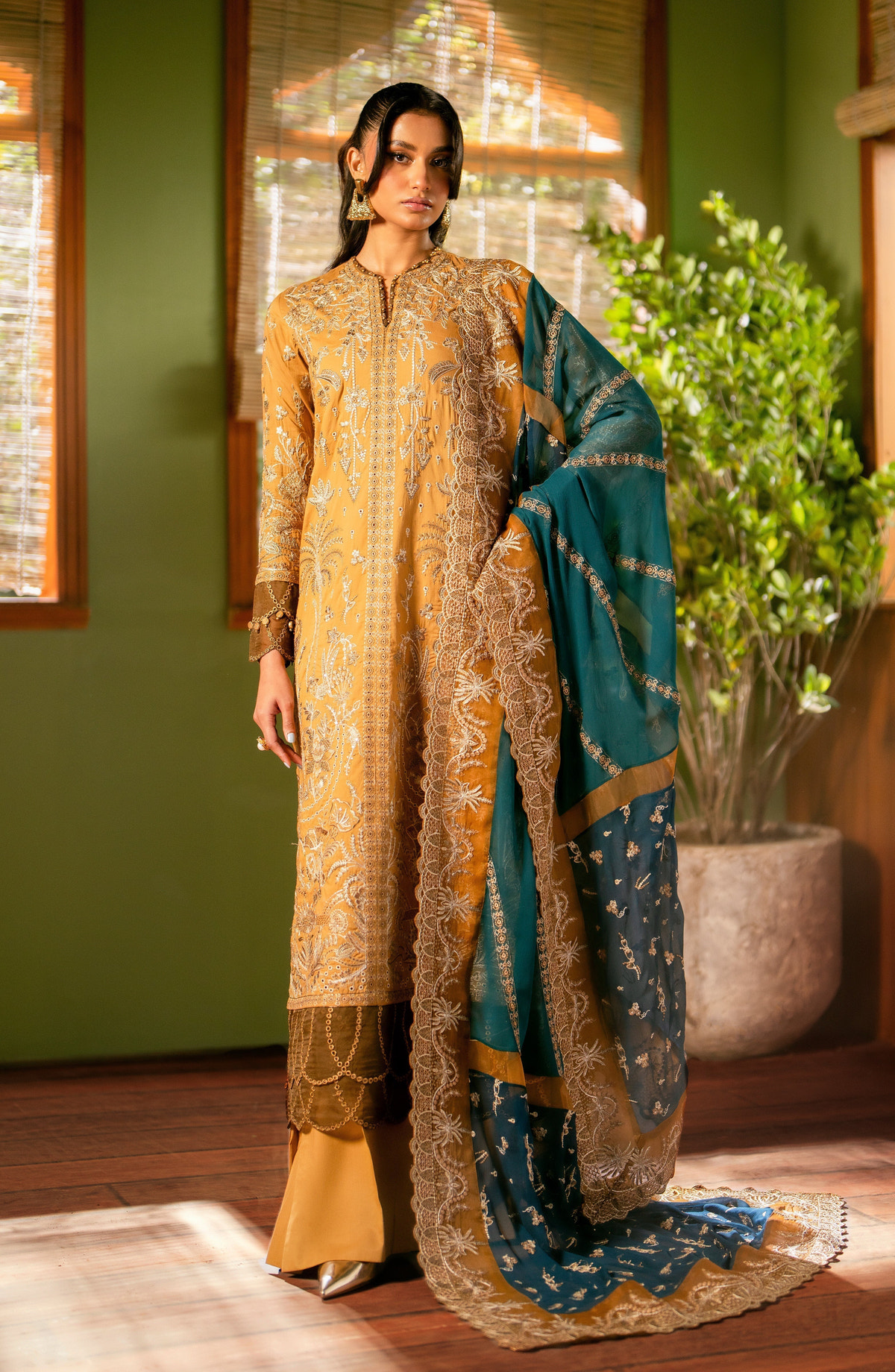 Maryum N Maria | Luxury Lawn 24 | Heba -  Maryum N Maria Luxury - Original Designer Dress - House of Maryam