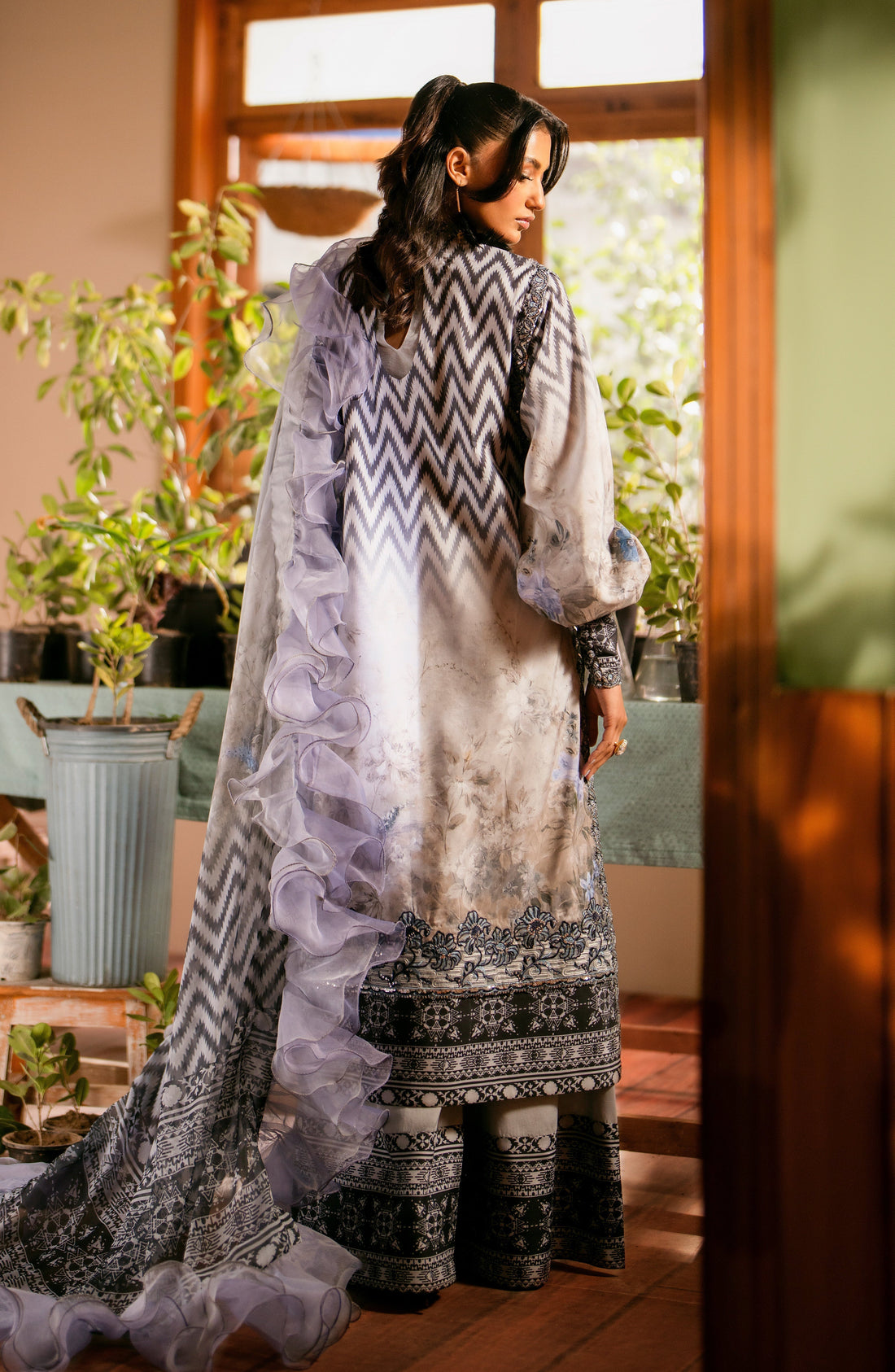 Maryum N Maria | Luxury Lawn 24 | Sara by Designer Maryum N Maria - House of Maryam - Pakistani Designer Ethnic Wear in {{ shop.shopifyCountryName }}