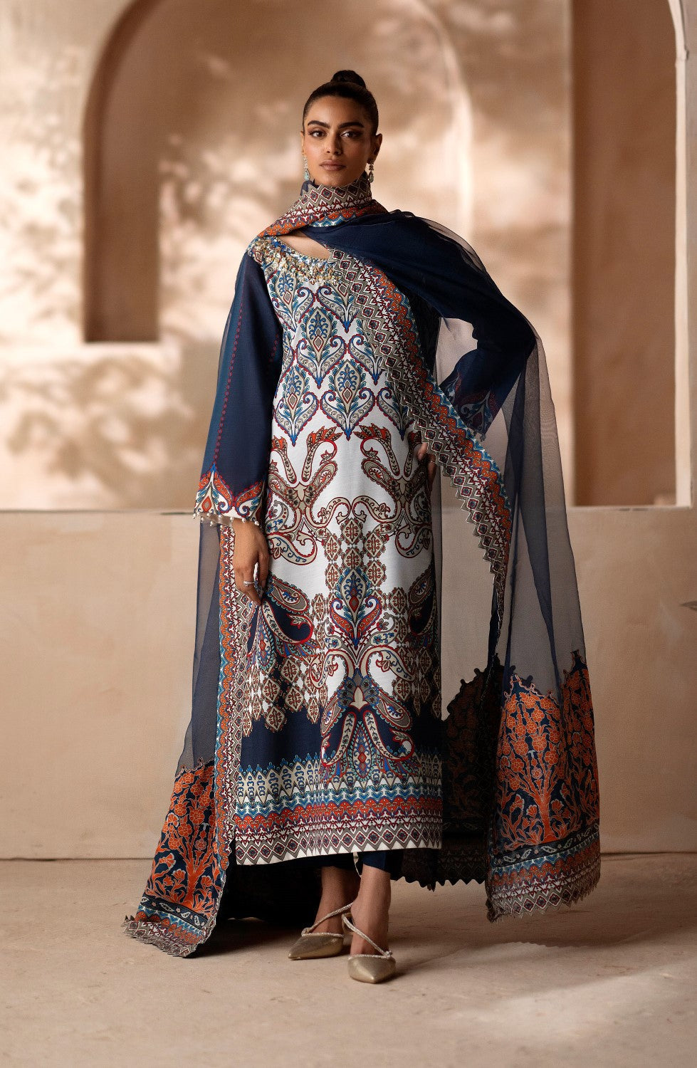 Maryum N Maria | Zeil Winter | CHARVI - MS40098 -  Maryam N Maria Ladies Clothes - Original Designer Dress - House of Maryam
