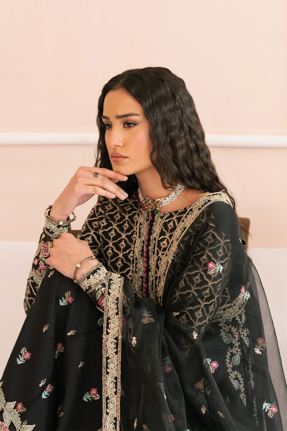 Maryum N Maria | Eid Luxury Lawn 25 | AHOU - MS50146 -  Maryum N Maria Ladies Clothes - Original Designer Dress - House of Maryam