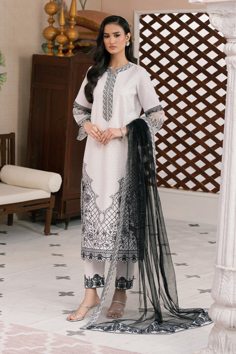 Maryum N Maria | Eid Luxury Lawn 25 | AZADEH - MS50147 -  Maryum N Maria Ladies Clothes - Original Designer Dress - House of Maryam