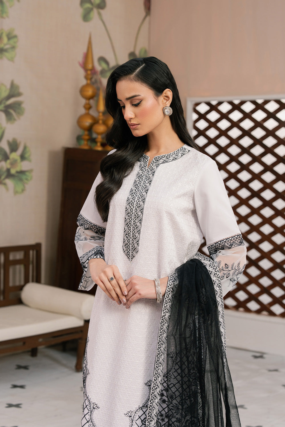 Maryum N Maria | Eid Luxury Lawn 25 | AZADEH - MS50147 -  Maryum N Maria Ladies Clothes - Original Designer Dress - House of Maryam
