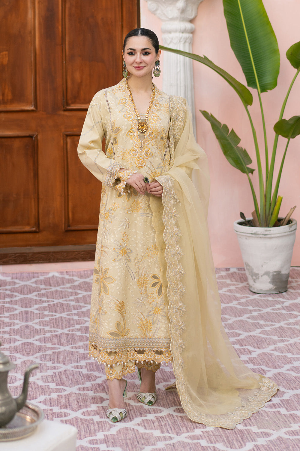 Maryum N Maria | Eid Luxury Lawn 25 | AFSANEH - MS50148 -  Maryum N Maria Ladies Clothes - Original Designer Dress - House of Maryam
